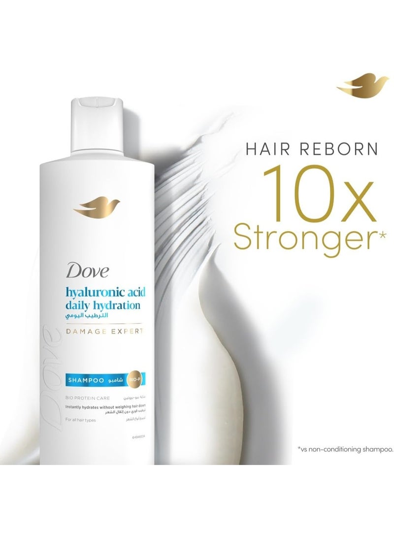 DOVE Shampoo, daily hydration, instantly hydrates without weighing hair down, 600ml - Image 4